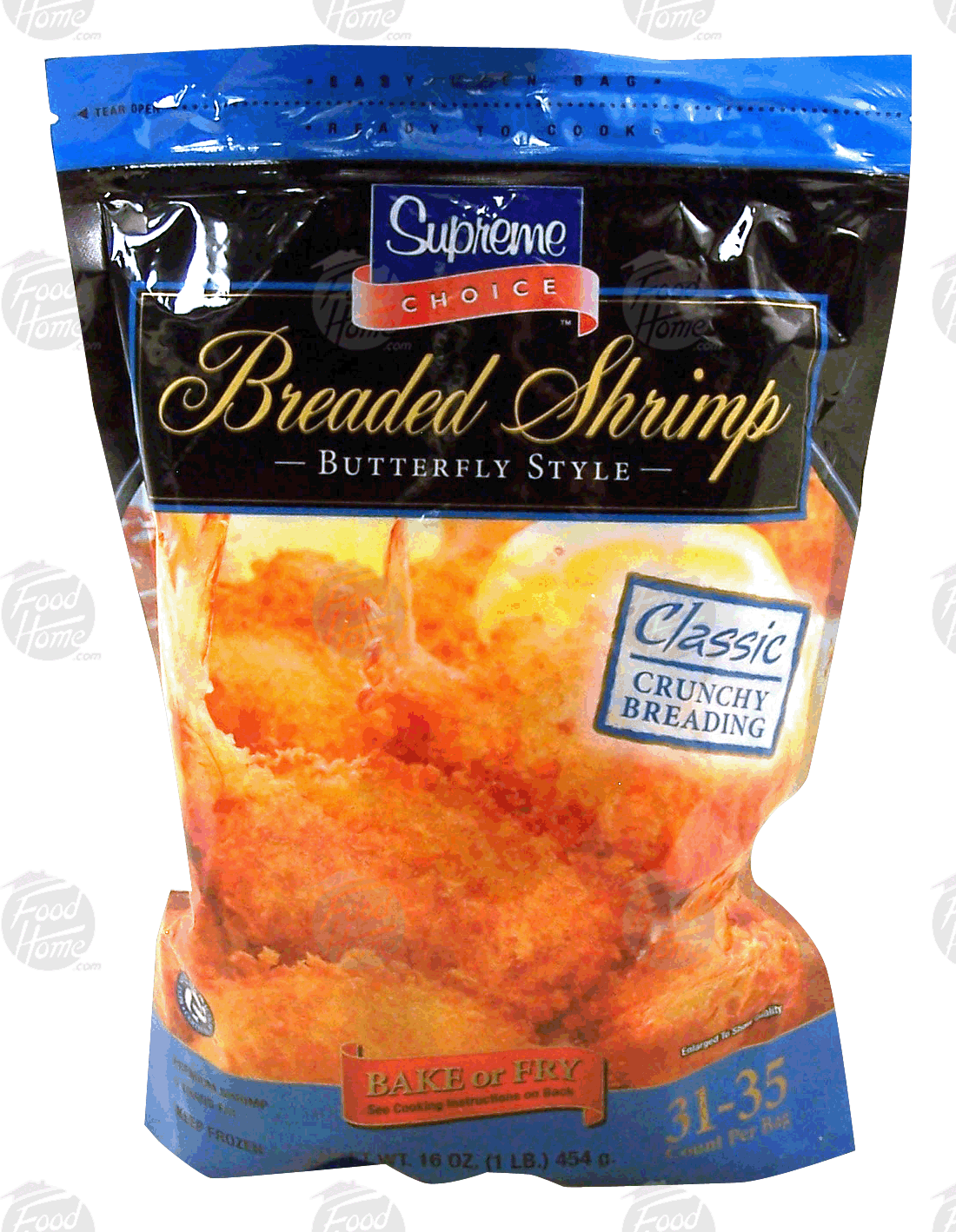 Supreme Choice  breaded shrimp, butterfly style, bake or fry, classic cruncy breading Full-Size Picture